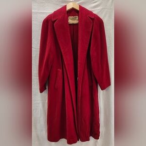 Vintage Wolf Brothers Women's Shop Red Coat